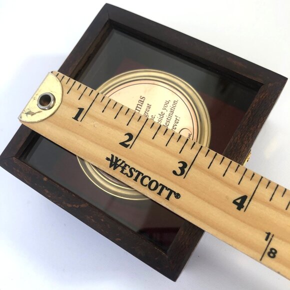 Christmas Sundial and Compass with Engraved Christmas Quote - Picture 11 of 12
